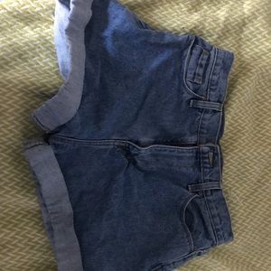 Urban Outfitters Shorts - Denim cuffed high waisted shorts Urban Outfitters Shorts - Denim cuffed high waisted shorts